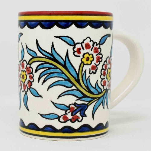 Red & Sky Blue Gerbera Mug