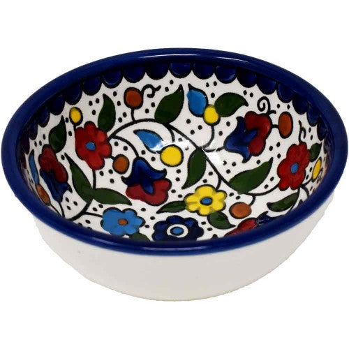 Floral Colourful Ceramic Snack Bowl