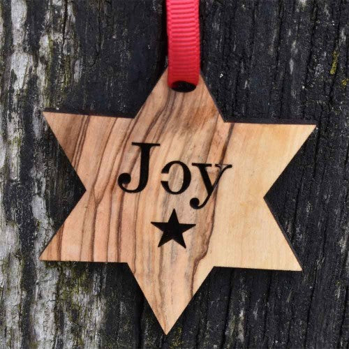 Olive Wood Star Decoration