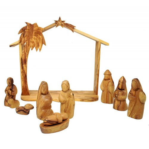 Olive Wood Nativity Scene