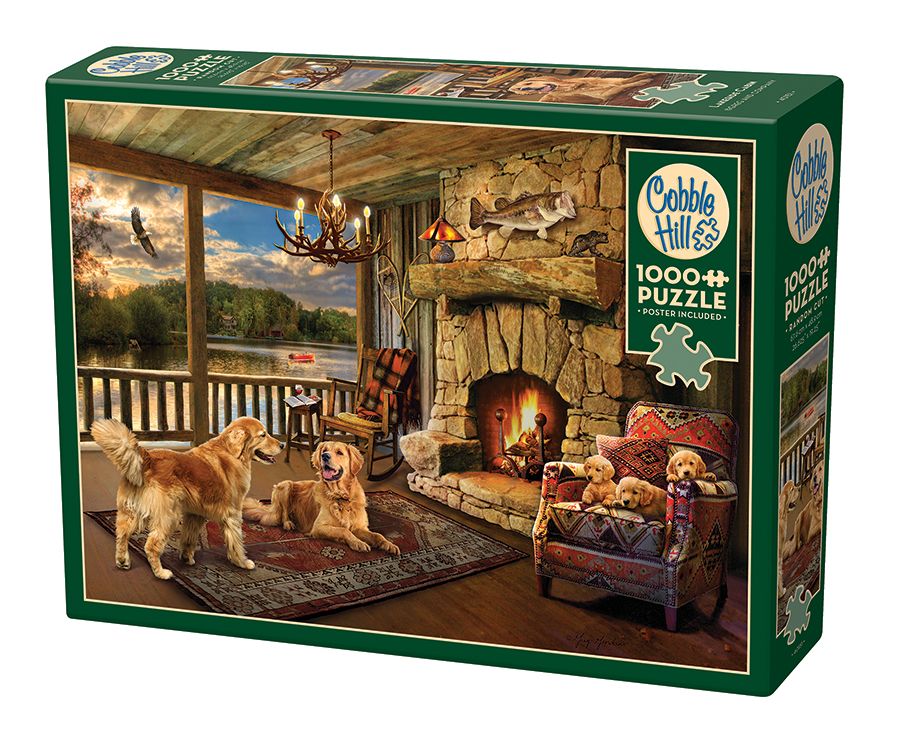 Cobble Hill 'Lakeside Cabin' 1000 Piece Puzzle