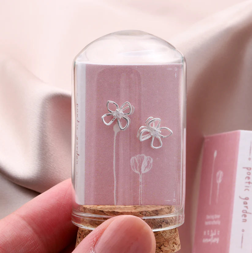 Attic Creations Sweet Pansy Earrings