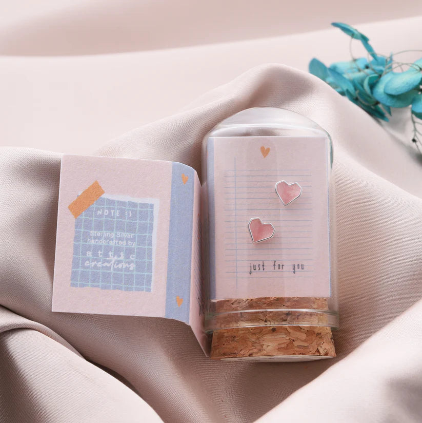 Attic Creations 'Origami Heart' Earrings