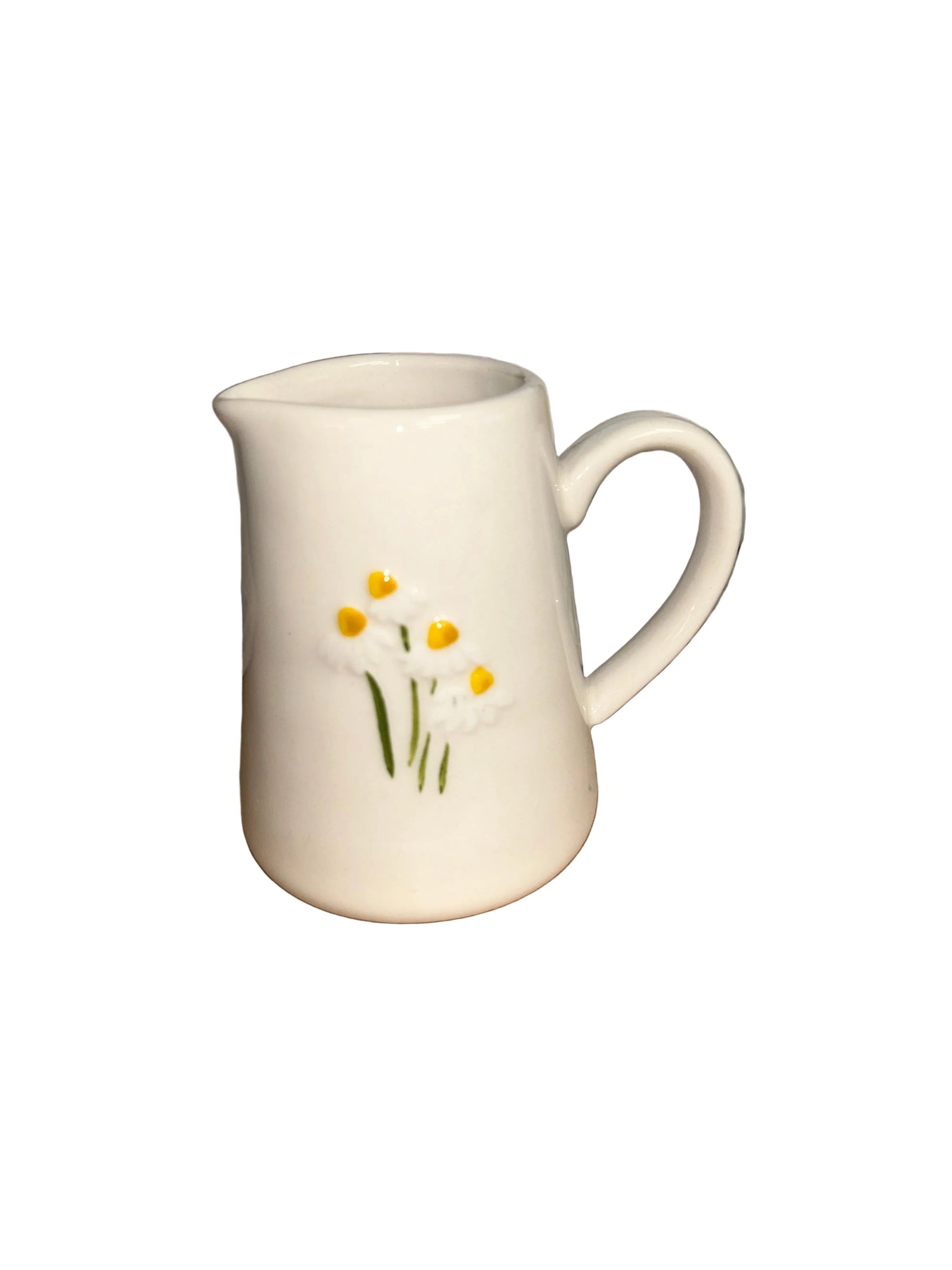 Gisela Graham Daisies Stoneware Mini Jug