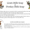 Goats Milk & Donkey Milk Soap Bar - Natural Unscented Gift Set