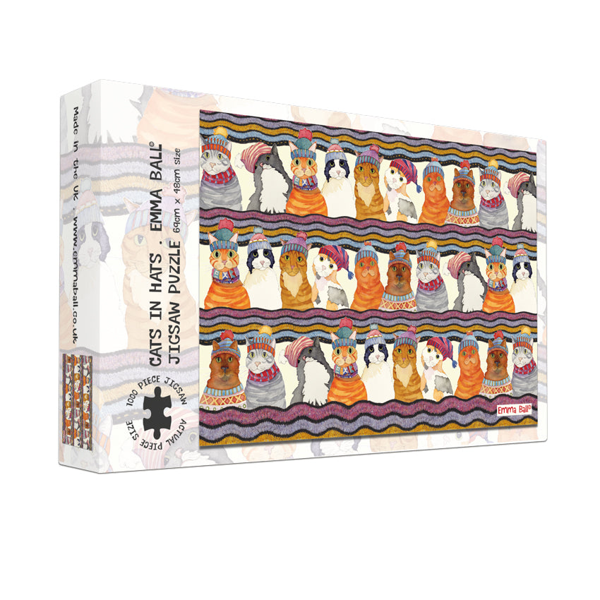 Cats in Hats 1000 Piece Jigsaw