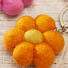 Felt Flower Keyring