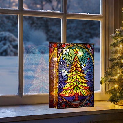 Light up Stained Glass Tree Tabletop