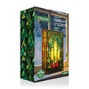 Light up Stained Glass Candles & Holly Tabletop