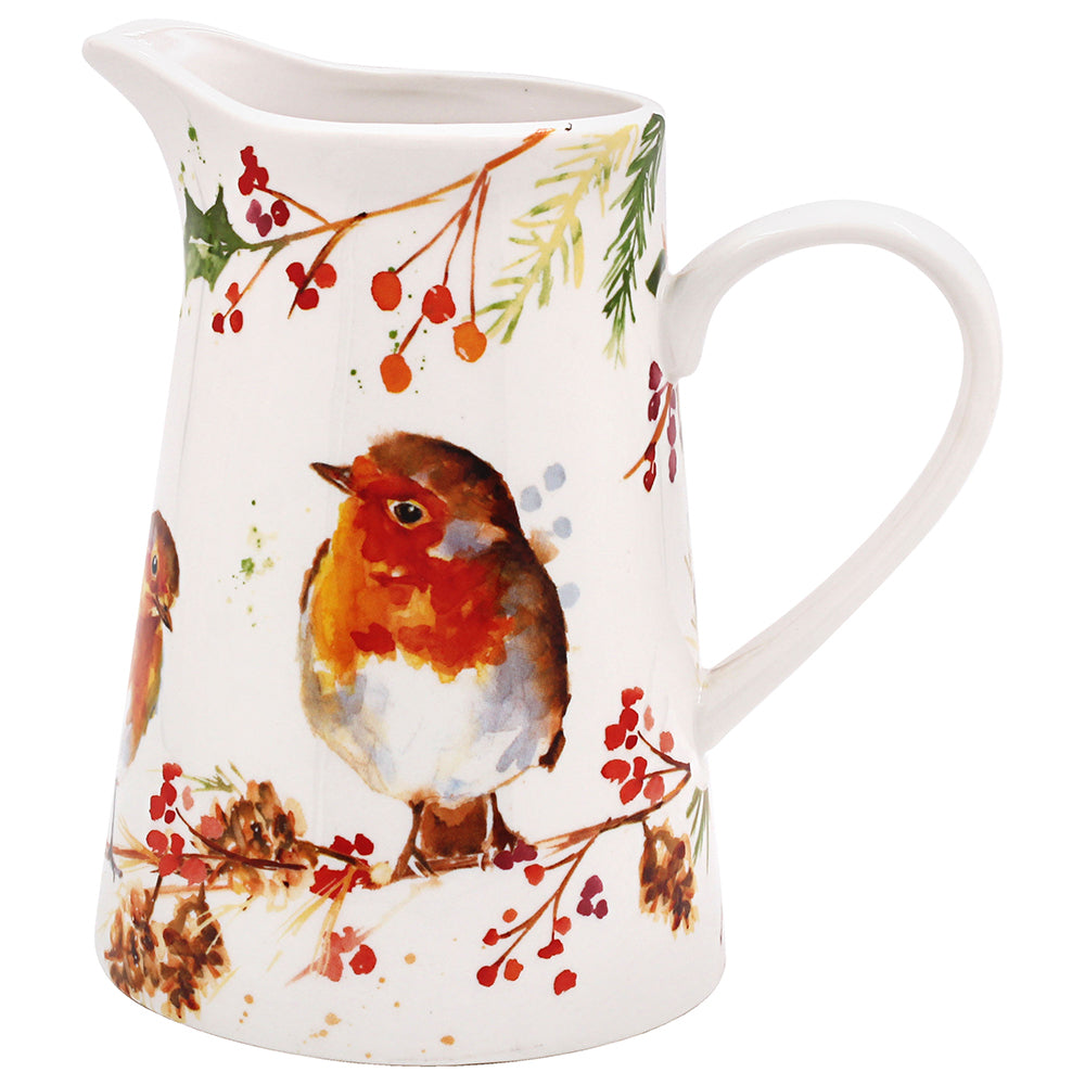 Winter Robins Jug