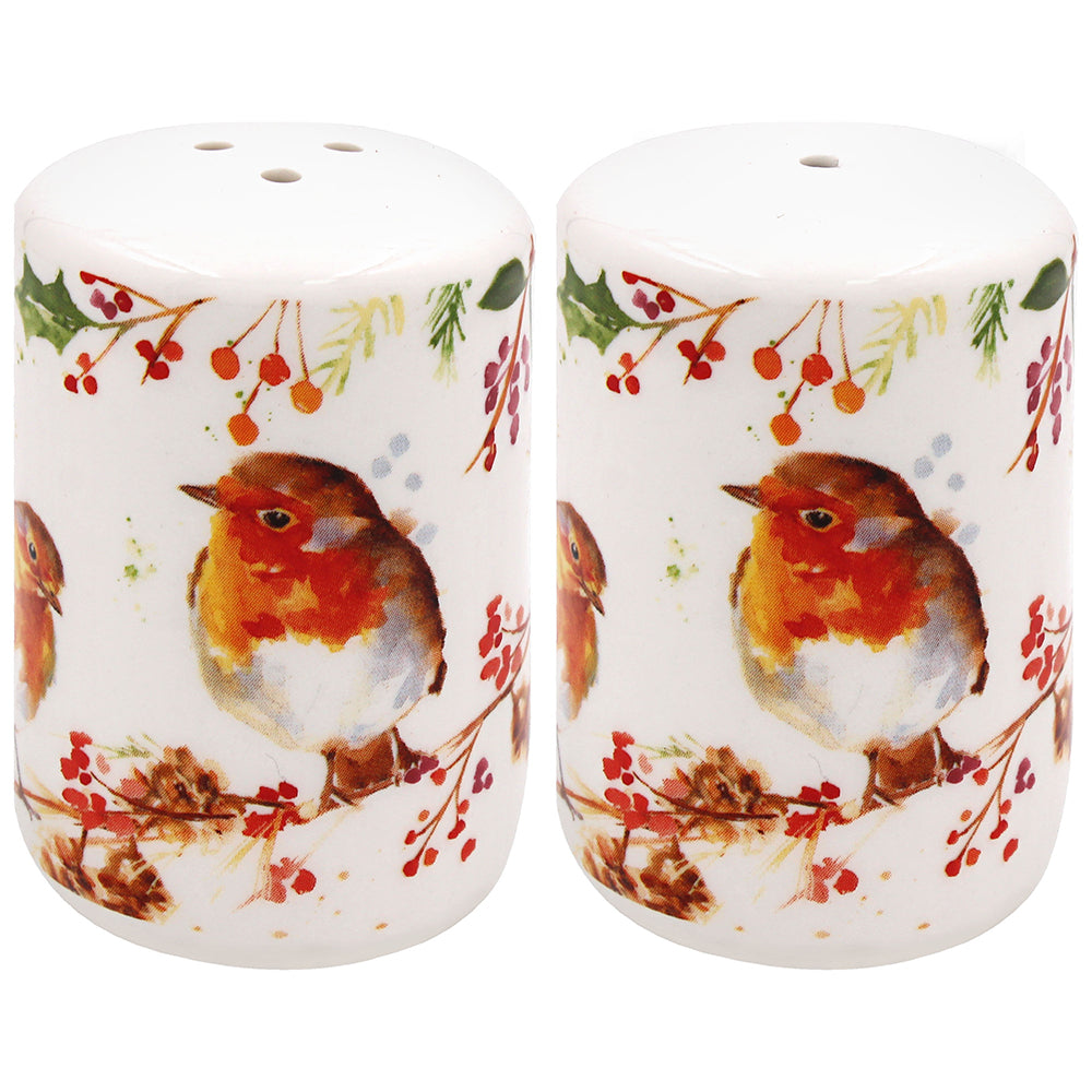 Winter Robins Salt & Pepper Set