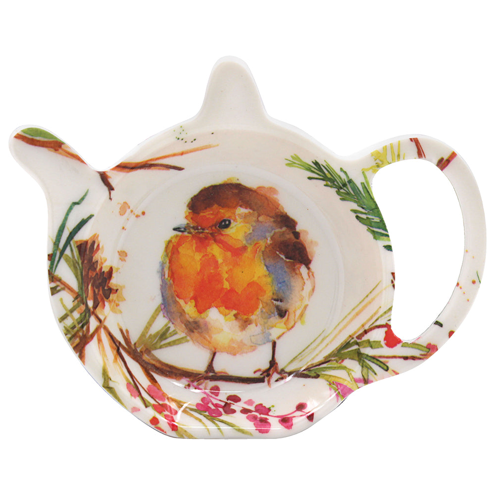 Winter Robins Teabag Tidy
