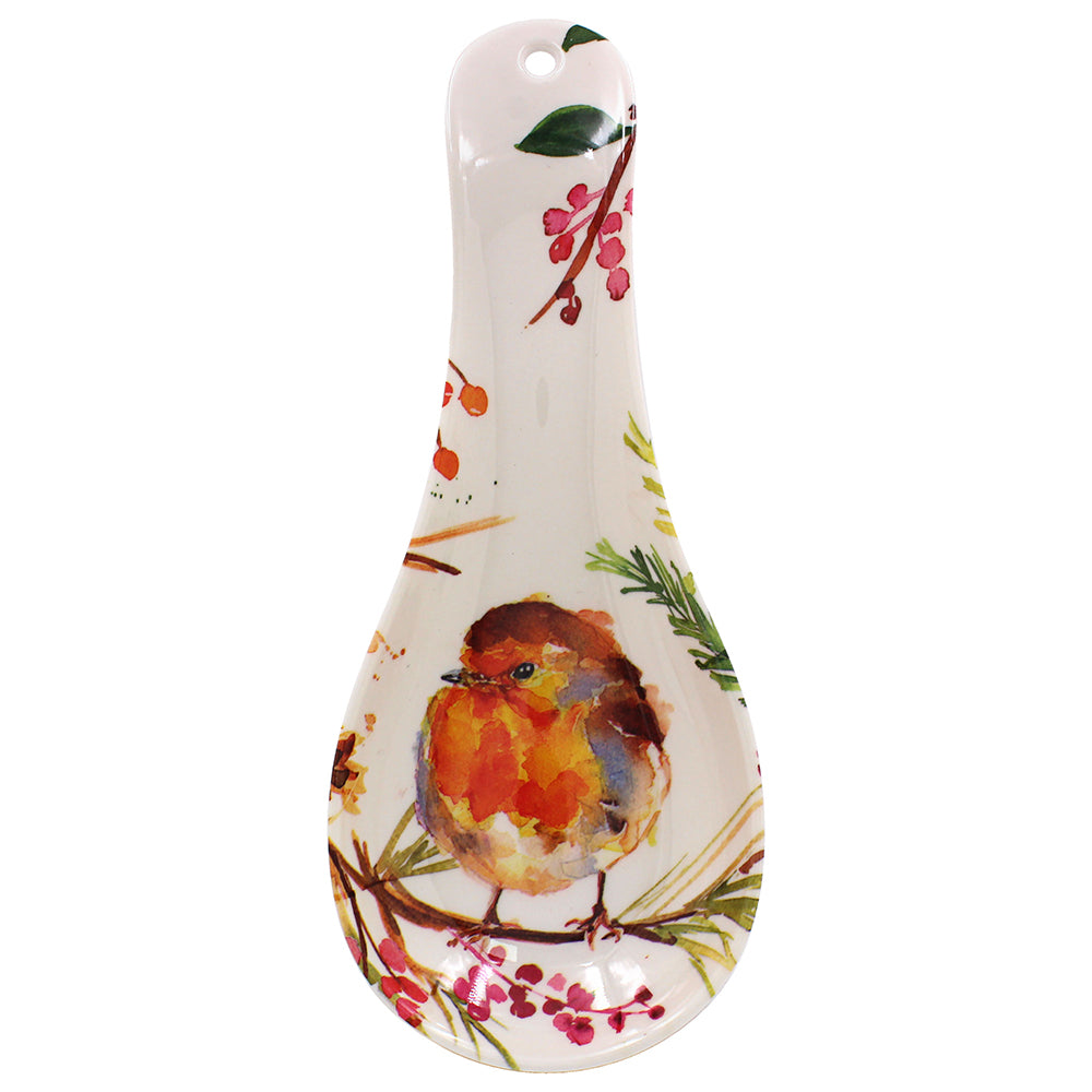 Winter Robins Spoon Rest