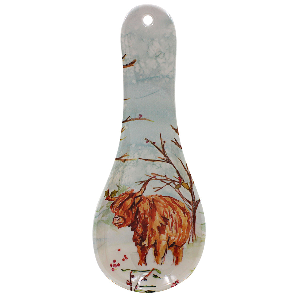 Christmas Highland Cow Spoon Rest