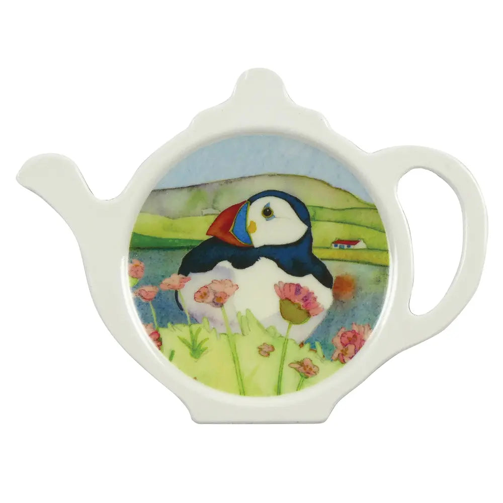 Emma Ball Puffins Teabag Tidy
