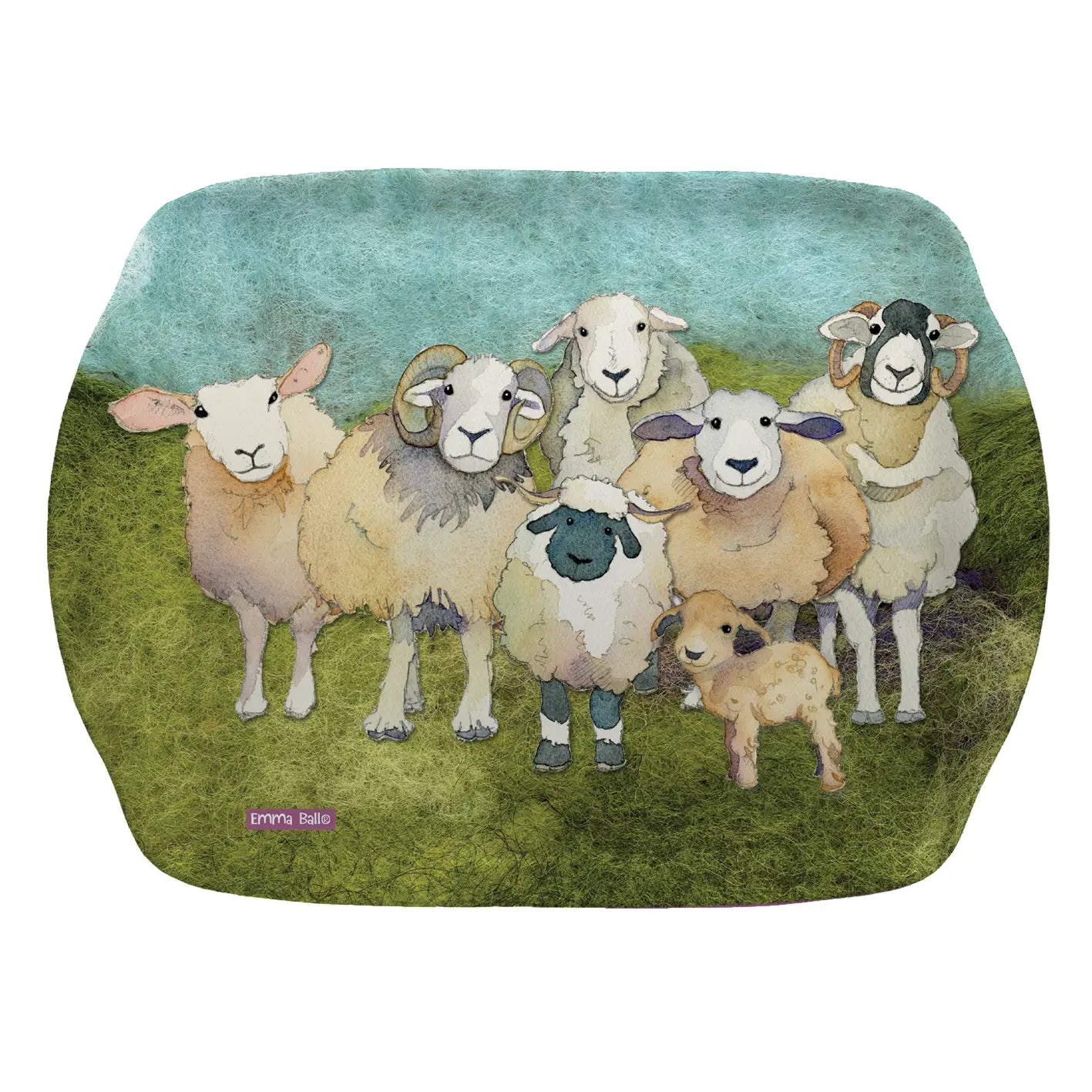Emma Ball Felted Sheep Scatter Tray