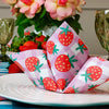 Strawberry Gingham Napkins