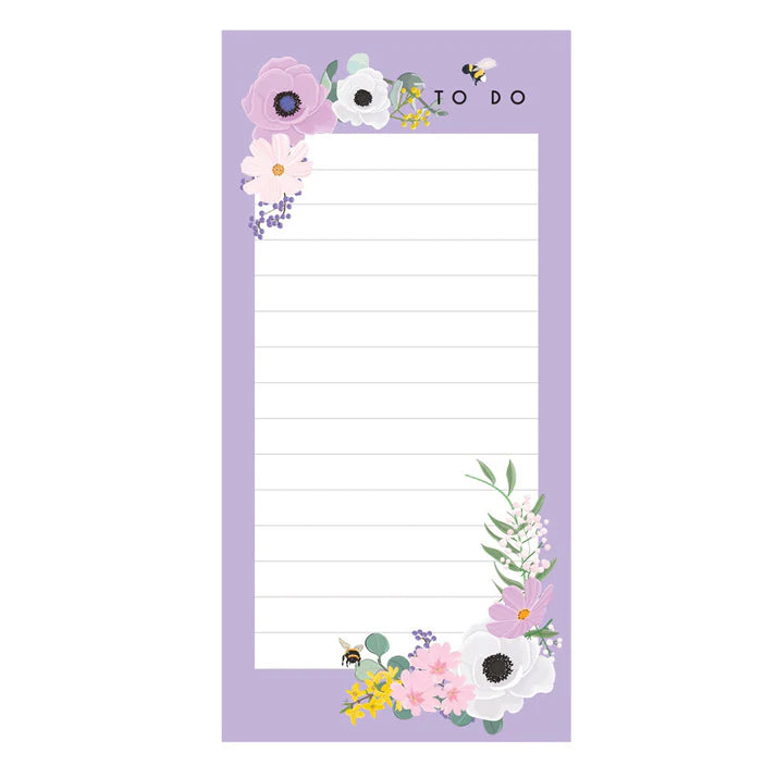 Purple Flower Magnetic To-Do-List