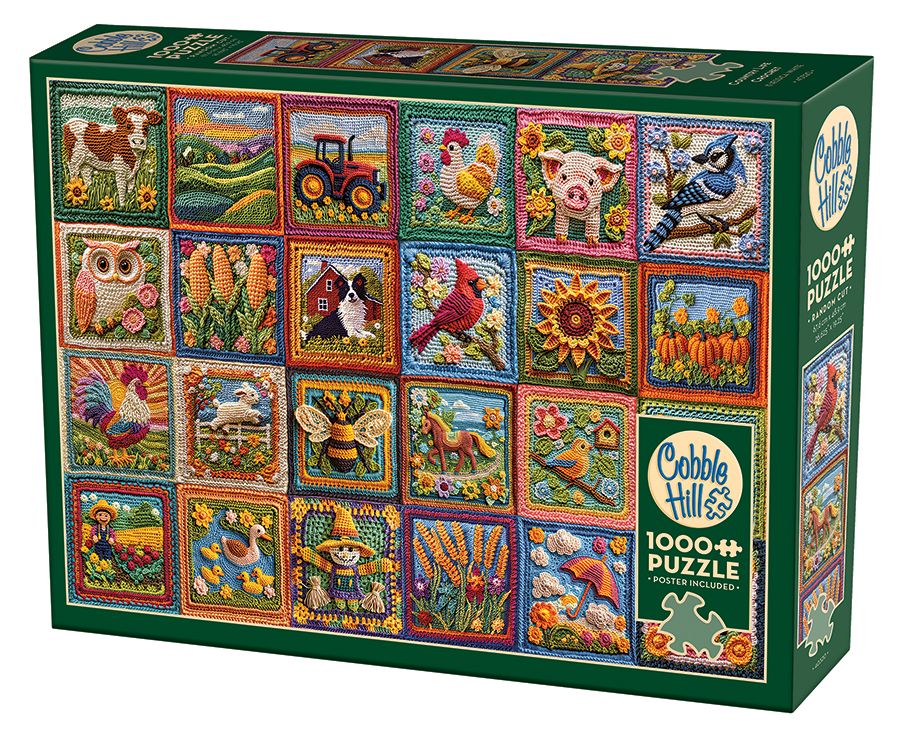 Cobble Hill 'Country Life Crochet' 1000 Piece Puzzle