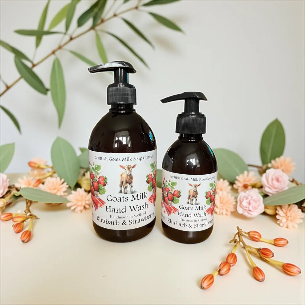 Goats Milk Hand Wash - Rhubarb & Strawberry