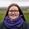 Dalscone Meg & Floss Purple Chunky Knit Snood