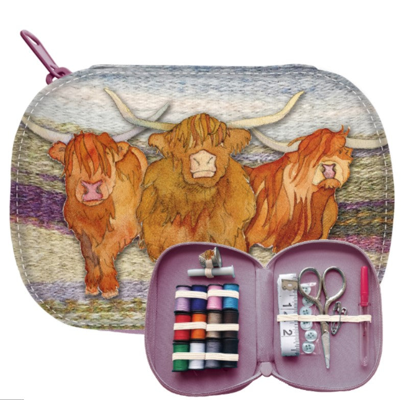 Emma Ball Highland Coos Sewing Set