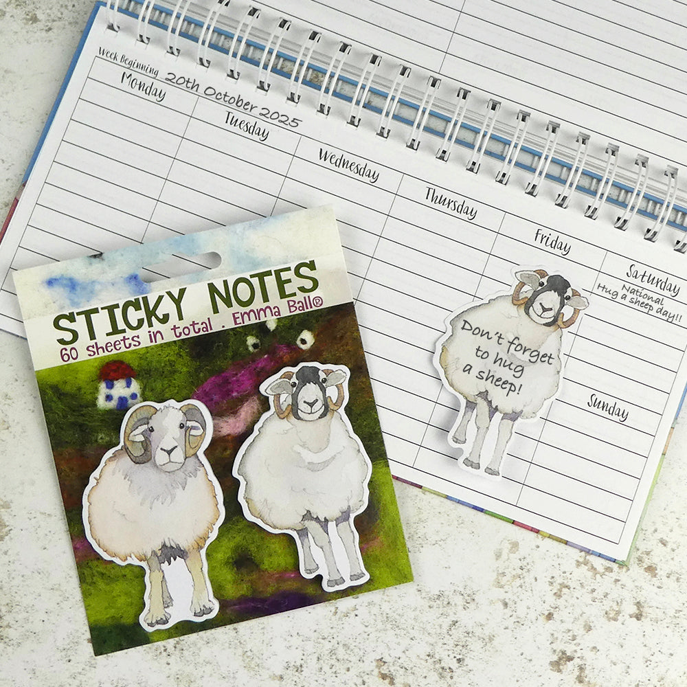 Felted Sheep Sticky Note Set