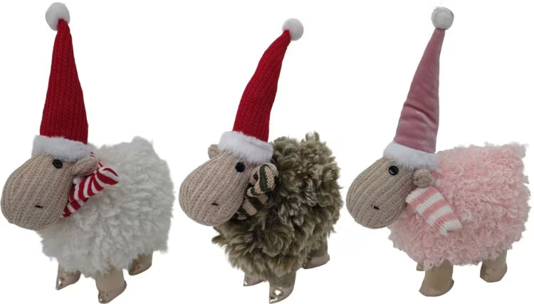 Sheep with Santa Hat Plush