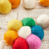 Felt Rainbow Flower Garland