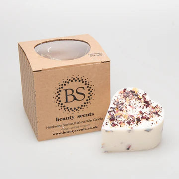 Heart Shape Champagne & Rose Scented Candle