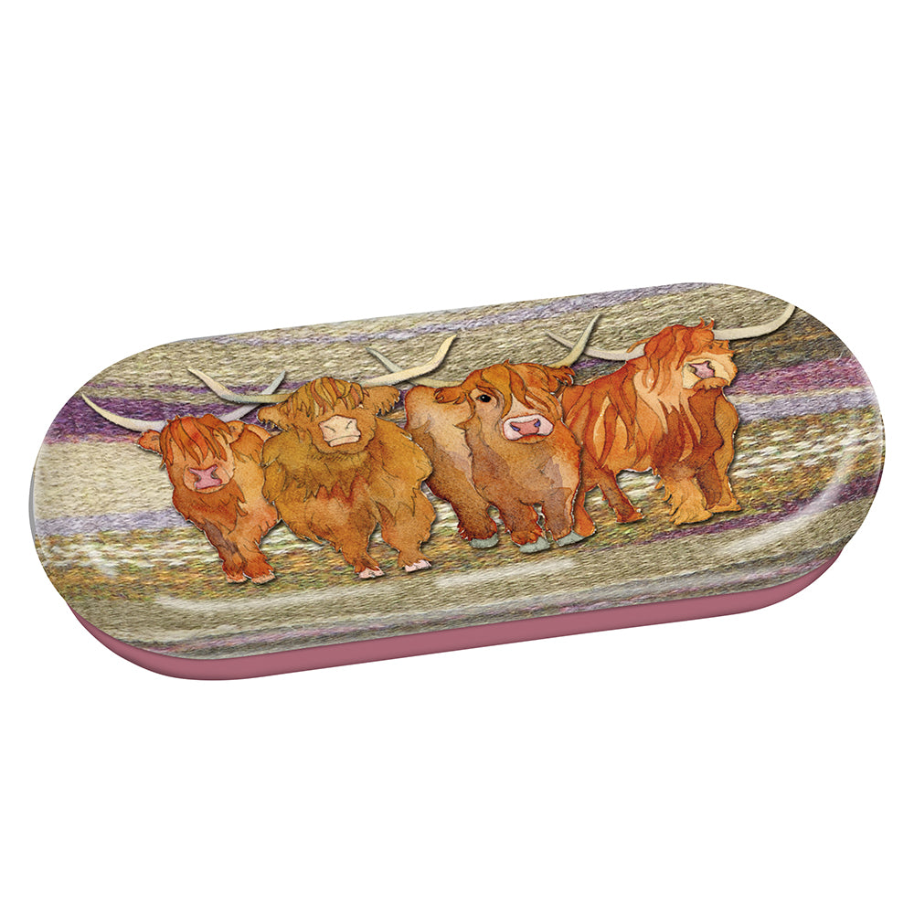 Highland Coo Glasses Case