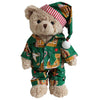 Teddy Bear in Gingerbread Man Pyjamas & Hat