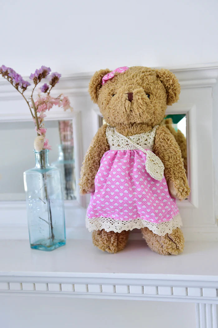 Teddy Bear in Pink Dress