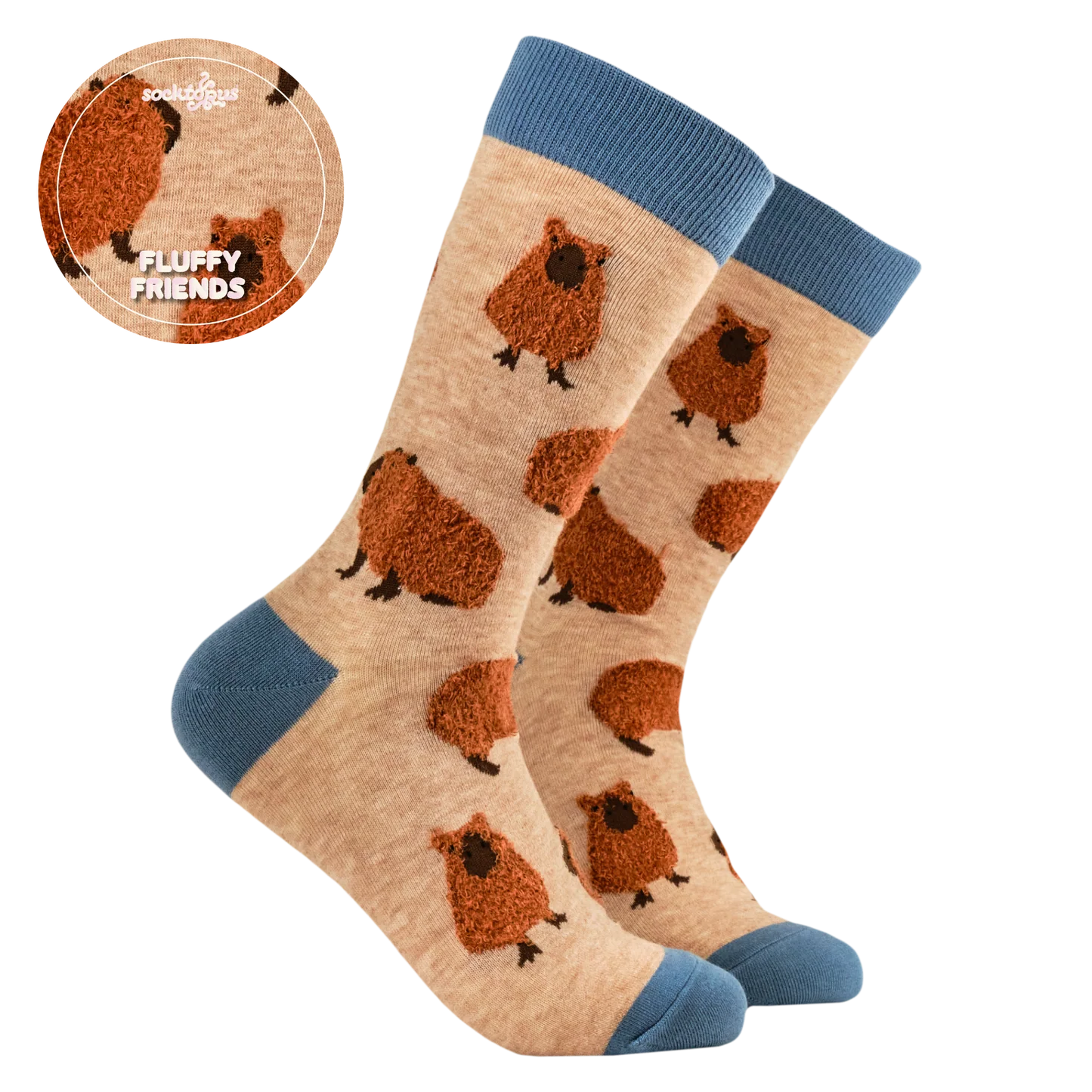 Fluffy Capybara Socks