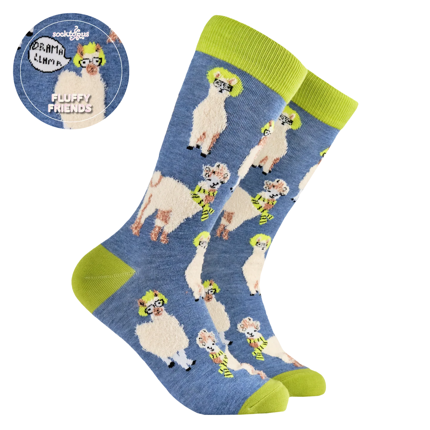 Fluffy Llama Drama Socks