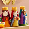 Namaste Three Wise Men Felt Ornament