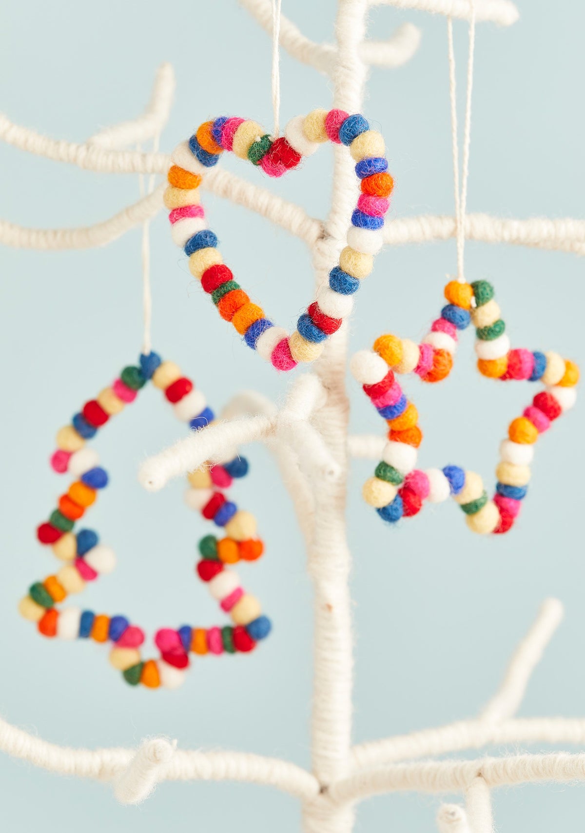Mini Felt Ball Decoration