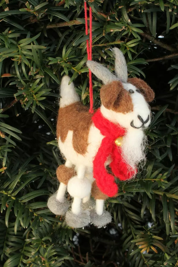 Billy the Goat Wool Felt Hanging Decoration