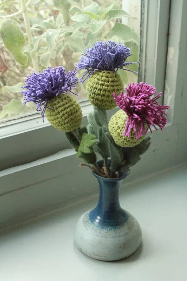 Felt Thistle Bunch of 3