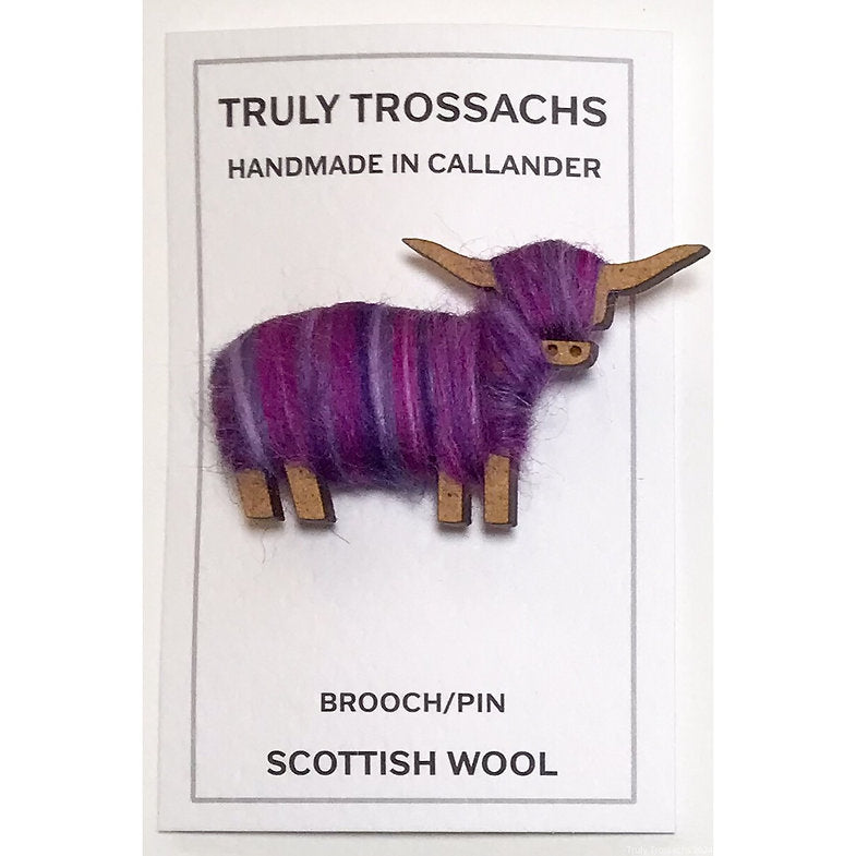 Truly Trossachs Highland Cow Brooch