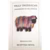 Truly Trossachs Woolly Sheep Brooch - Multi-Coloured