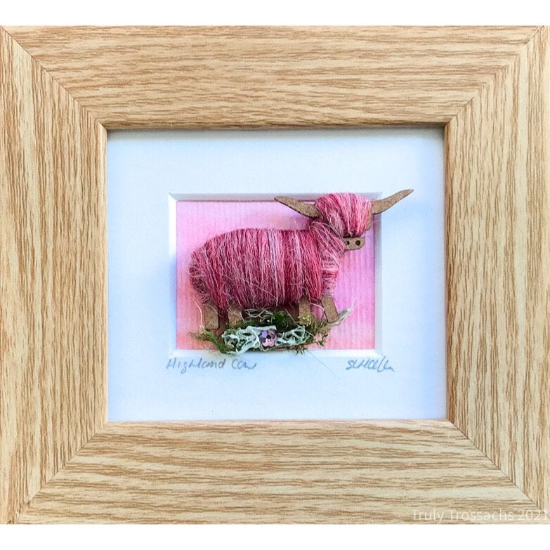 Truly Trossachs Highland Cows Mini Boxed Picture