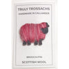 Truly Trossachs Woolly Sheep Brooch - Multi-Coloured