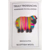 Truly Trossachs Woolly Sheep Brooch - Multi-Coloured
