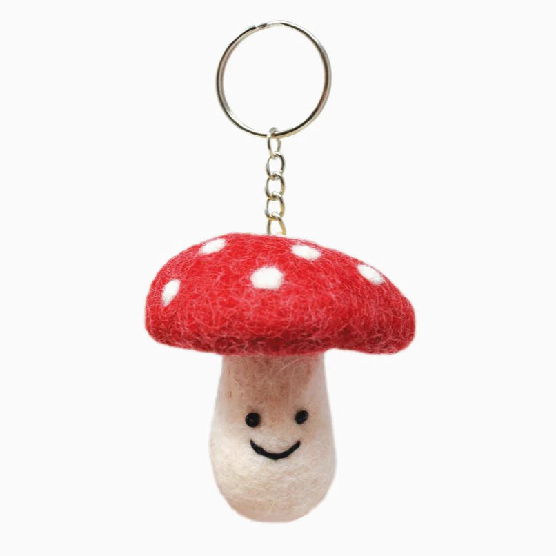 Red Mushroom Keyring