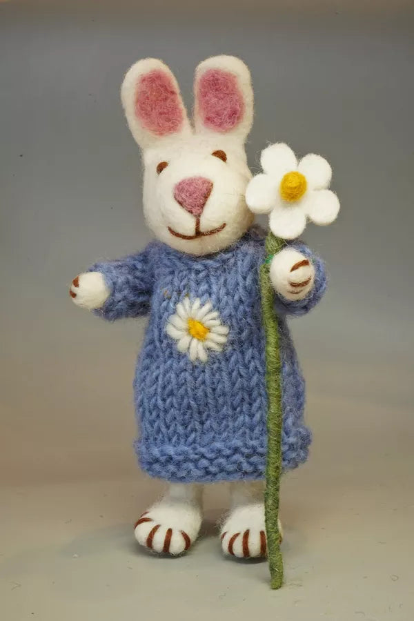 Daisy the Rabbit Felted Wool Ornament
