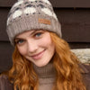 Merino Sheep Roll Black Bobble Beanie
