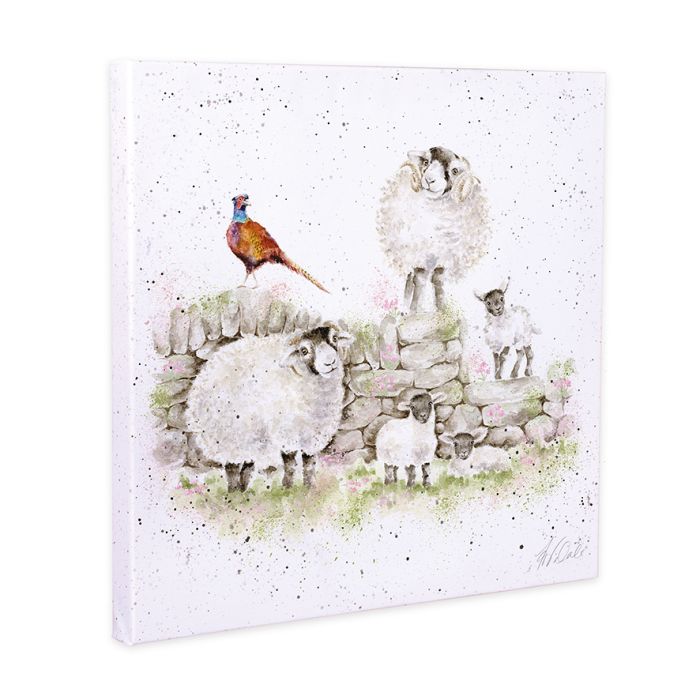 Wrendale Designs 'Green Pastures' Sheep Canvas
