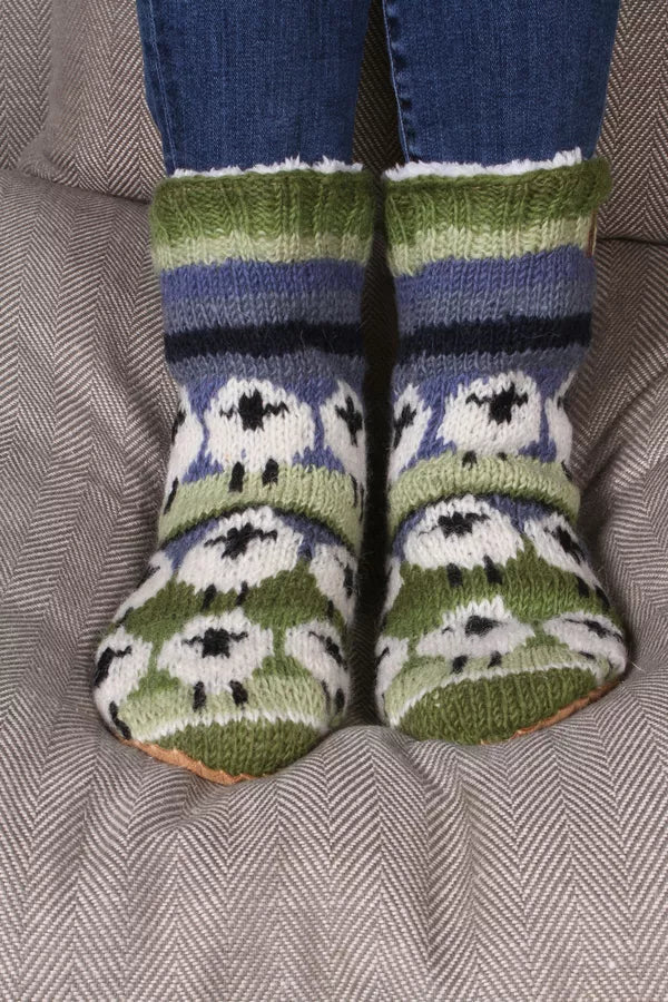 Flock of Sheep Slipper Socks