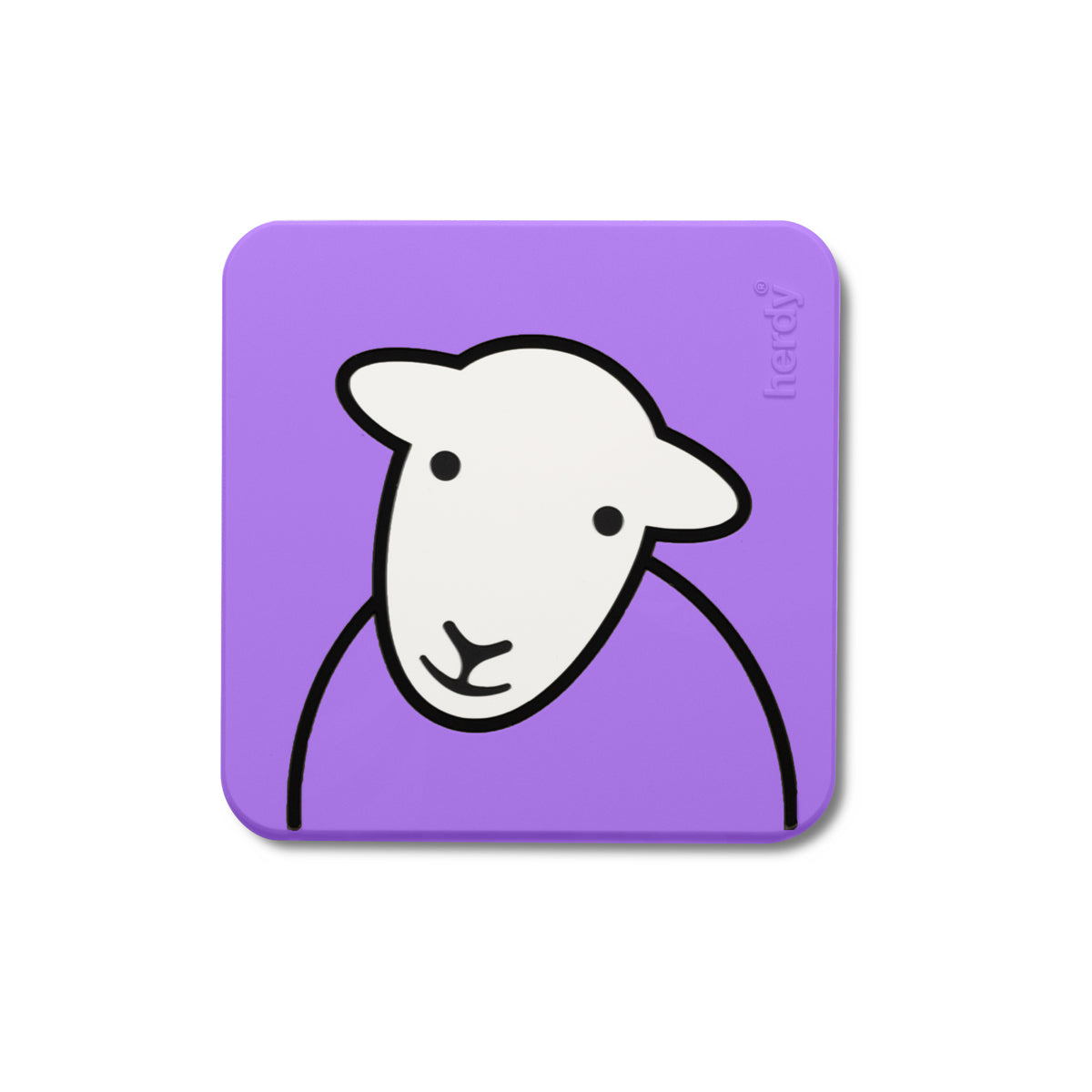 Herdy 'Hello' PVC Coaster
